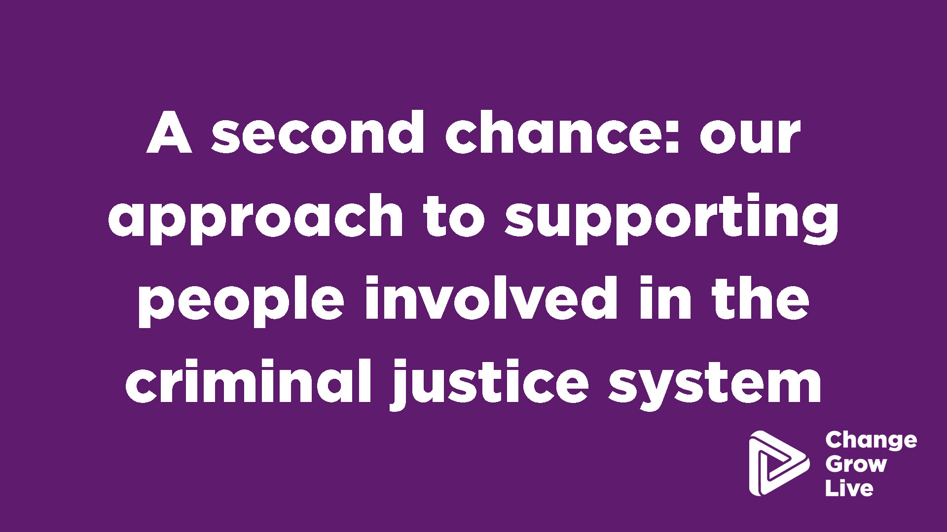 Supporting People Involved In The Criminal Justice System