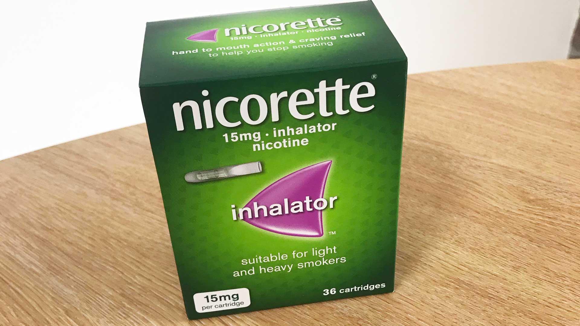 Photo of a nicorette inhalator