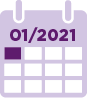 A calendar showing January 2021