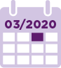 A calendar showing March 2020