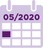 A calendar showing May 2020