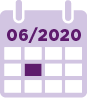 A calendar showing June 2020