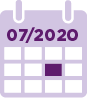 A calendar showing July 2020