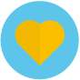 A yellow heart icon