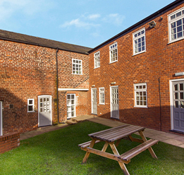 The outdoor space at Runcorn Oasis
