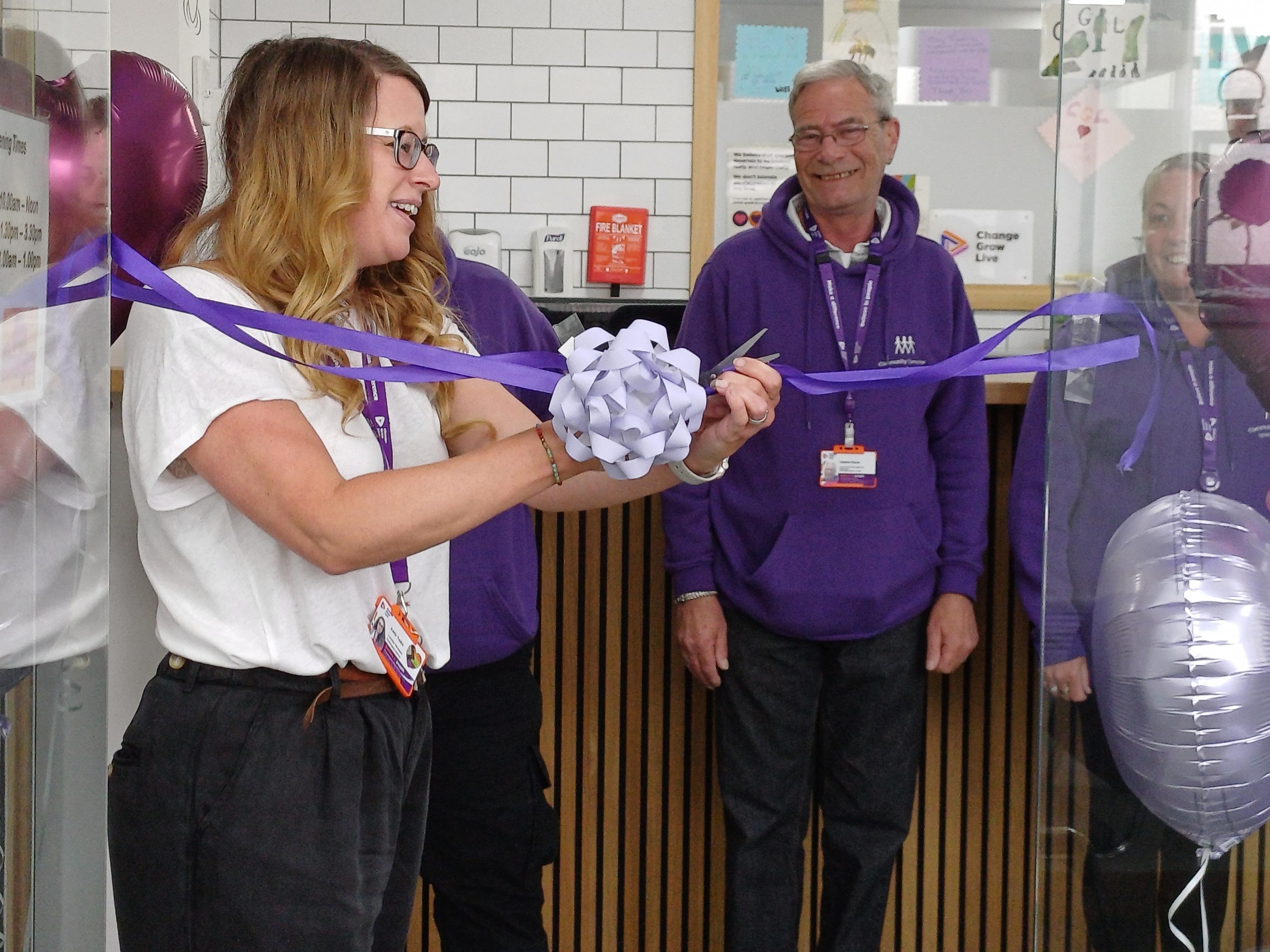 The grand opening of the Boutique