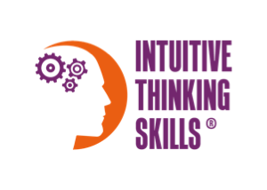 Intuitive Thinking Skills logo with the silhouette of a man with gears in his head