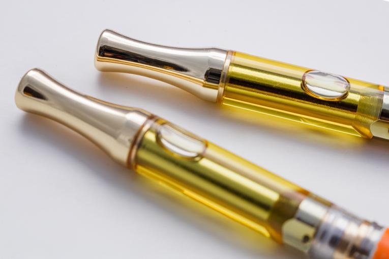 Two cannabis oil vape pens