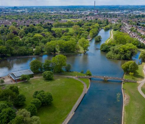 A photo of a park in Hull