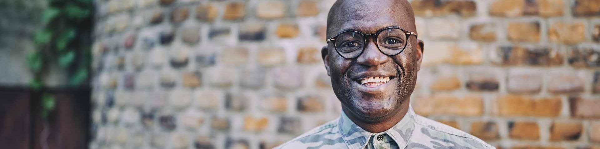 man smiling